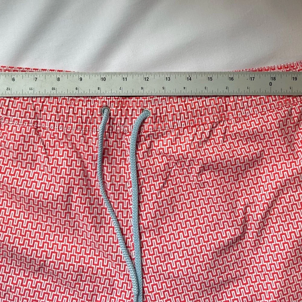 J. Crew Red and White Swim Trunks. Size XXL.